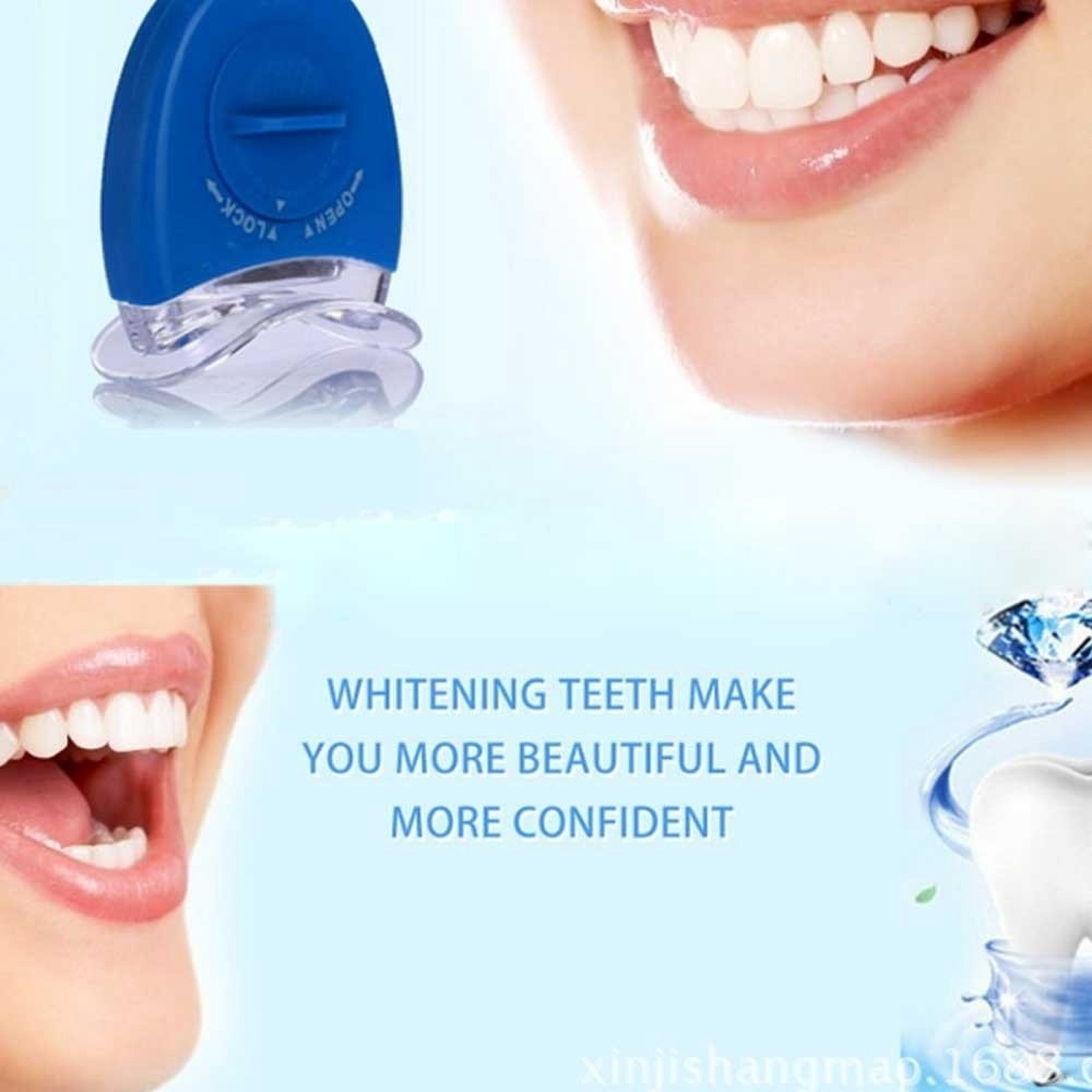ไฟฟอกสีฟัน LED แสงฟอกสีฟันสีฟ้ - Teeth Whitening Video บทวิจารณ์และราคา
