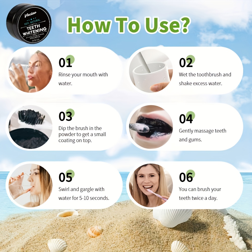 ผงฟอกสีฟันถ่านกัมมันต์วาคลาว,  - Teeth Whitening Filter บทวิจารณ์และราคา