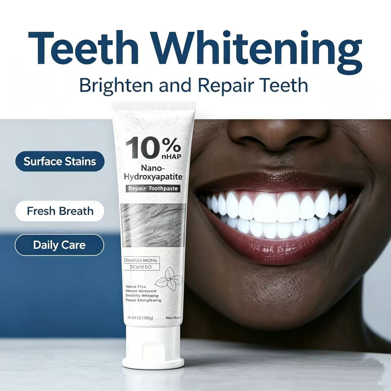 ยาสีฟันไฮดรอกซีอะพาไทต์ 10% ช่ - Teeth Whitening Natural บทวิจารณ์และราคา
