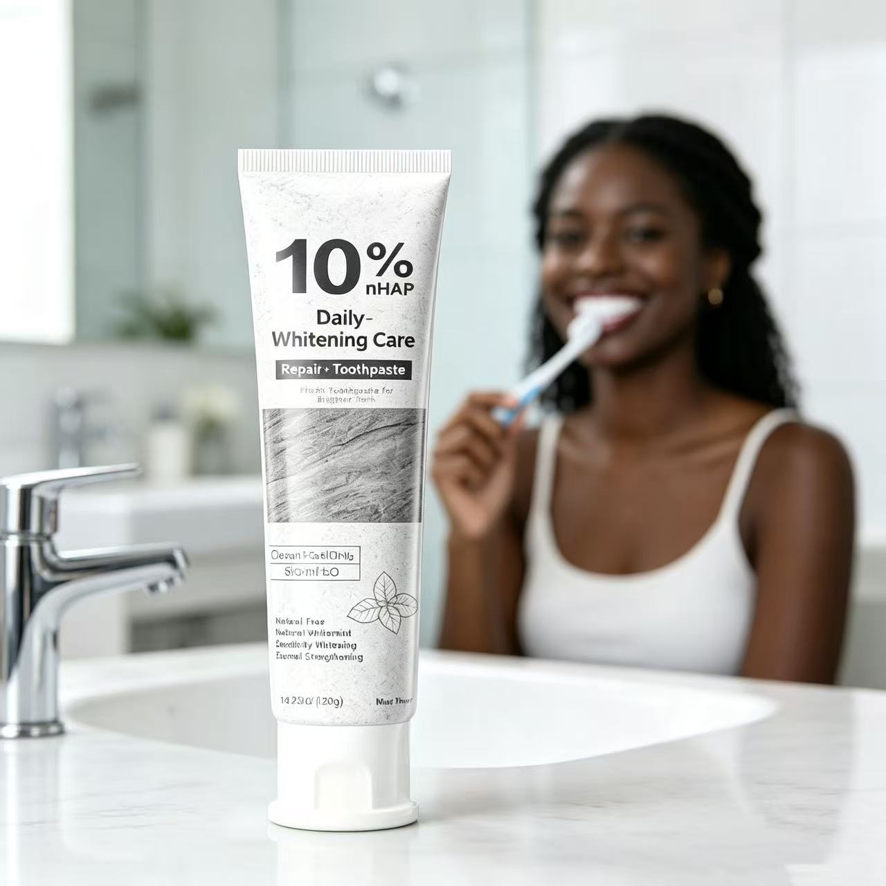 ยาสีฟันไฮดรอกซีอะพาไทต์ 10% ช่ - Teeth Whitening Natural บทวิจารณ์และราคา