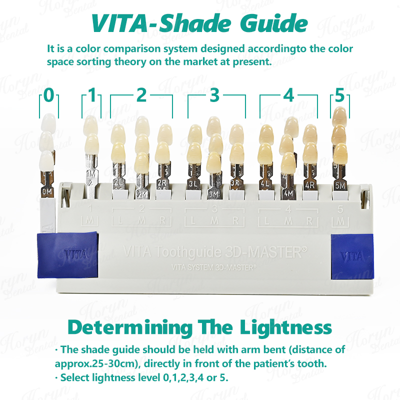 แผ่นสี Vita 3D Master Dental L - Teeth Whitening Bleach บทวิจารณ์และราคา