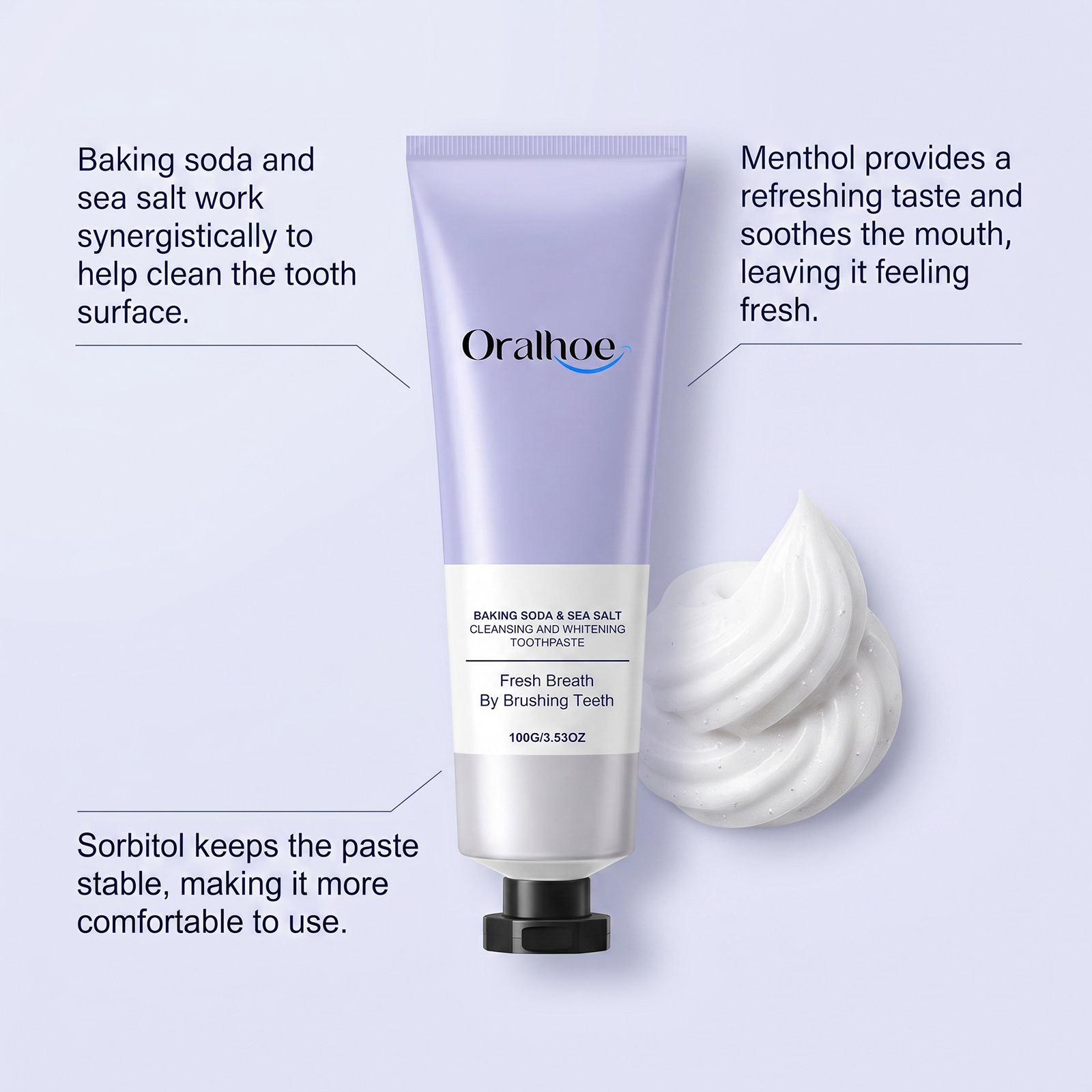 โอราลโฮ เบกกิ้งโซดาและเกลือทะเ - Teeth Whitening Natural บทวิจารณ์และราคา
