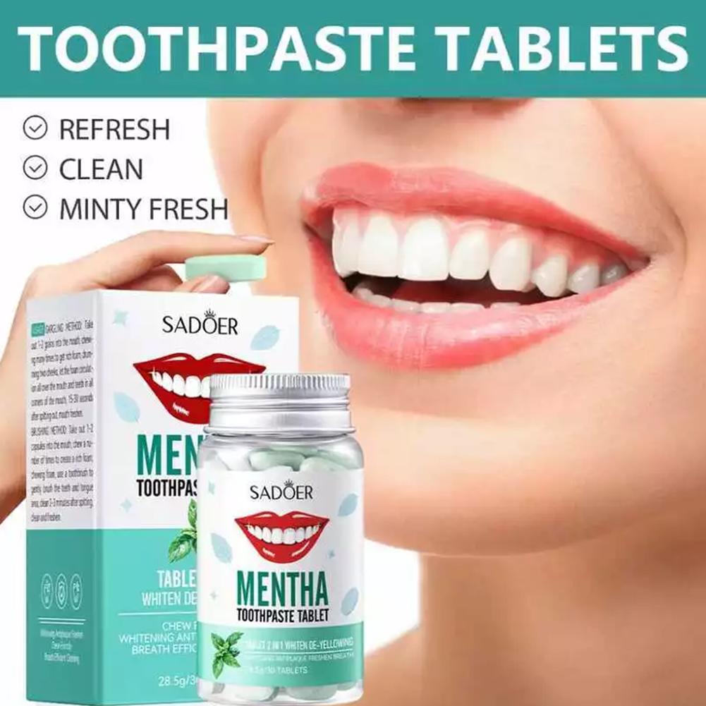 ยาสีฟันเม็ดมิ้นท์ รสชาติมิ้นท์ - Teeth Whitening Filter บทวิจารณ์และราคา