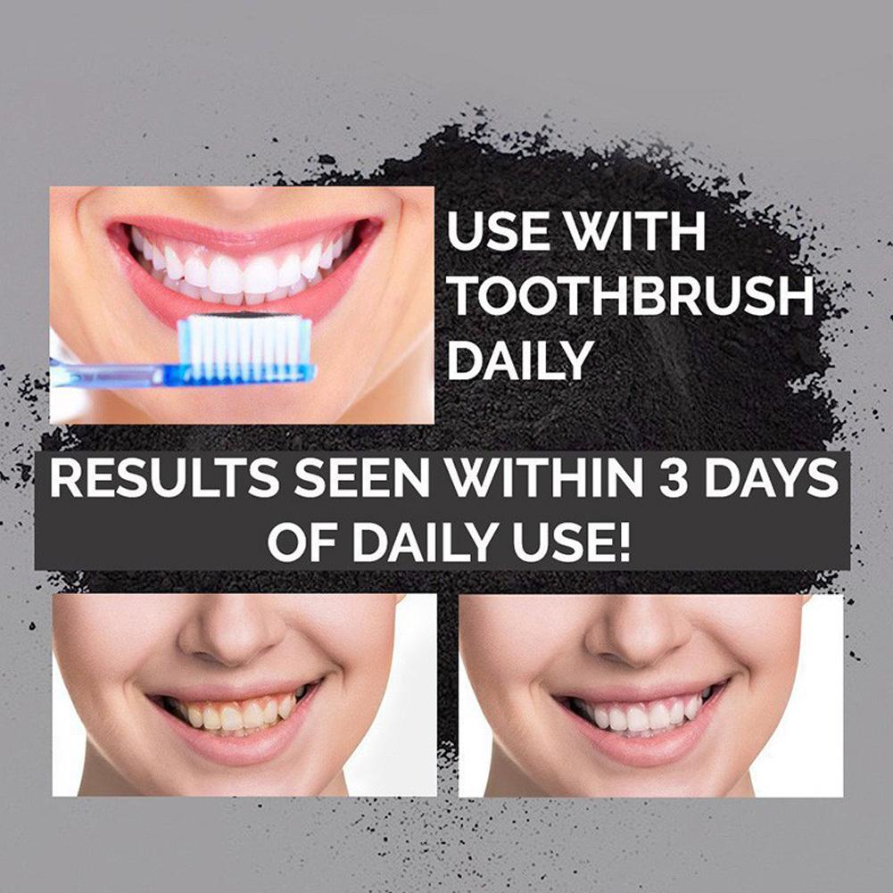 ผงฟอกสีฟันธรรมชาติ ออร์แกนิค ถ - Teeth Whitening Activated Organic Charcoal บทวิจารณ์และราคา
