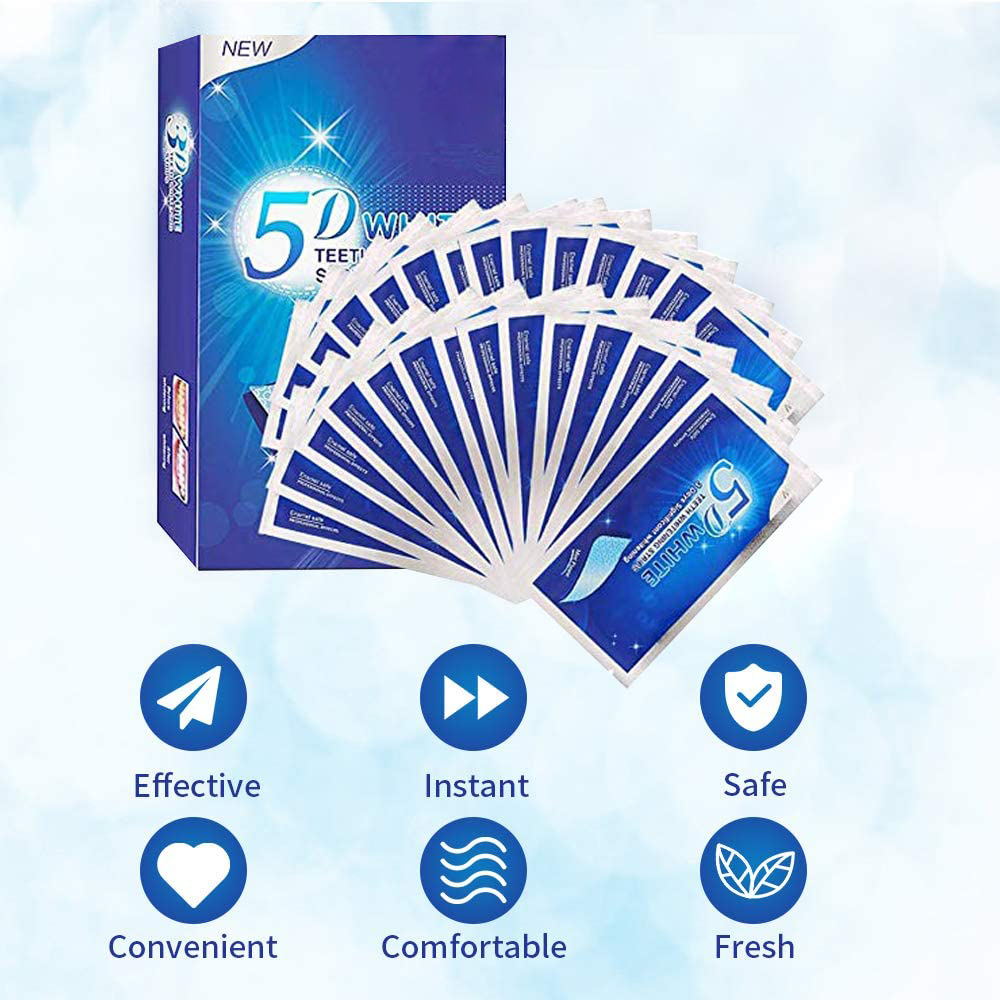 แผ่นฟอกสีฟันขาว 5D ไวท์เทนนิ่ง - Teeth Whitening Session บทวิจารณ์และราคา