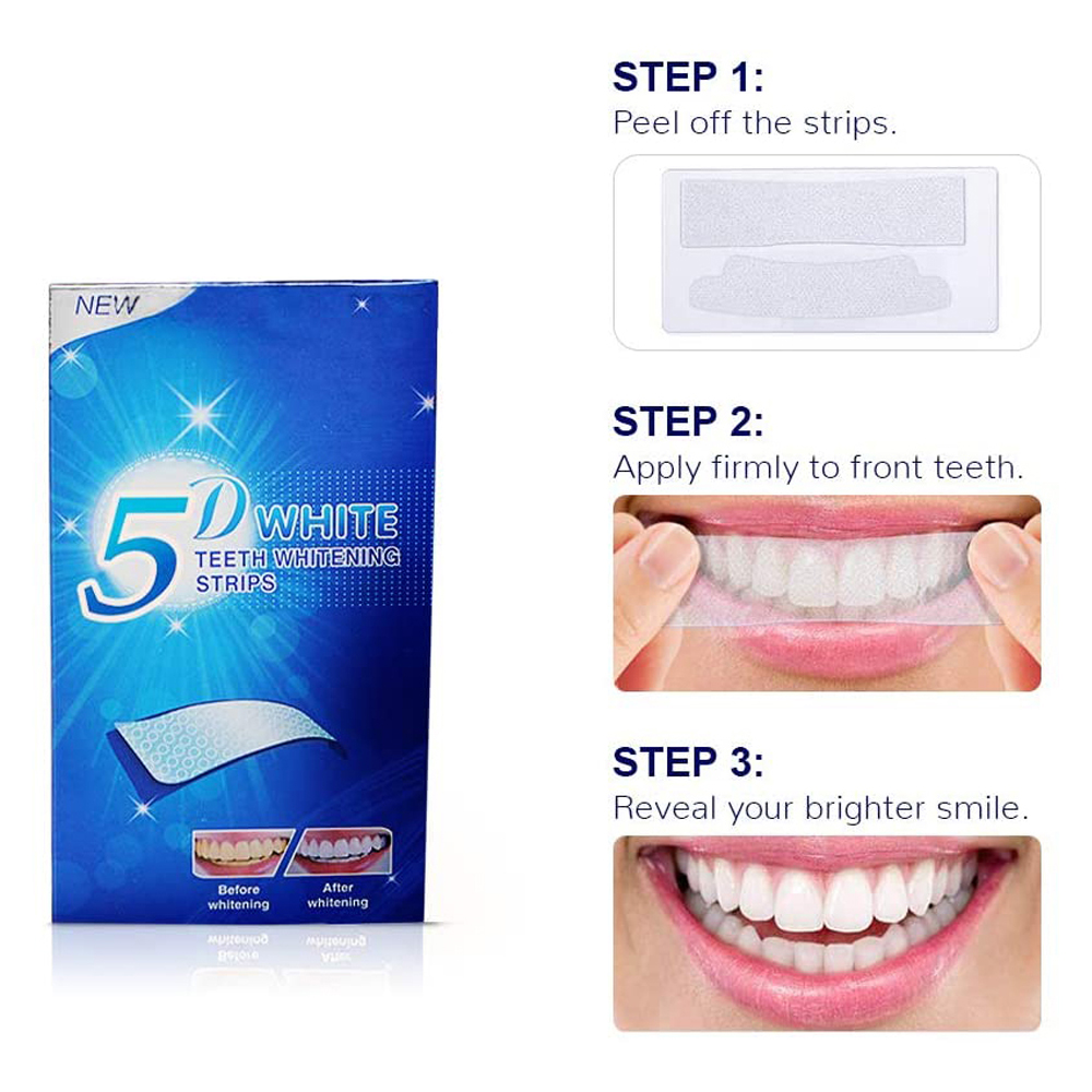 แผ่นฟอกสีฟันขาว 5D ไวท์เทนนิ่ง - Teeth Whitening Session บทวิจารณ์และราคา